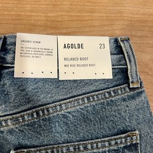 AGOLDE RELAXED BOOT CUT color -static